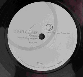LP/SP Josienne Clarke: Onliness (Songs Of Solitude & Singularity) CLR | LTD