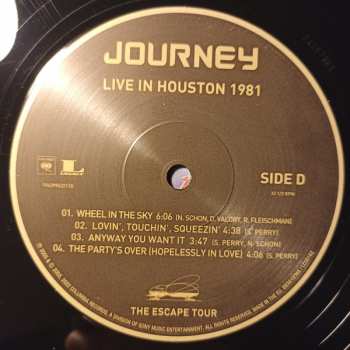 2LP Journey: Live In Houston 1981 Escape Tour