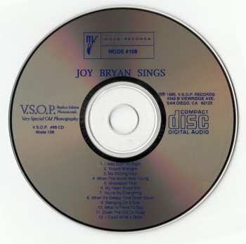 CD Joy Bryan: Joy Bryan Sings