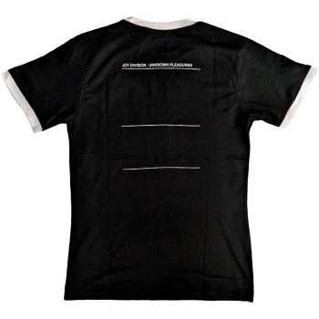 Merch Joy Division: Joy Division Unisex Ringer T-shirt: Unknown Pleasures (back Print) (small) S