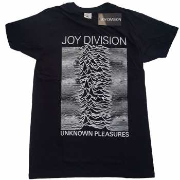 Merch Joy Division: T-shirt Unknown Pleasures White On Black 