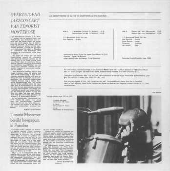 CD J.R. Monterose: Is Alive In Amsterdam Paradiso LTD