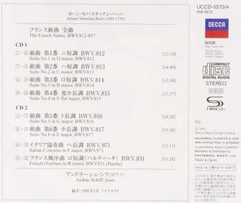 2CD Johann Sebastian Bach: The French Suites BWV 812-817