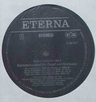 LP Johann Sebastian Bach: Kantaten. Vorspiele Für Orgel Und Orchester