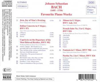 CD Johann Sebastian Bach: Favourite Piano Works