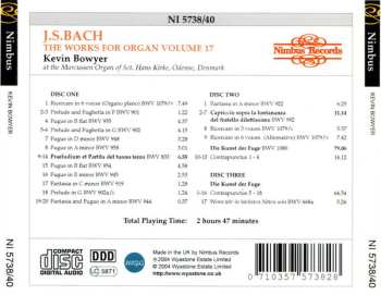 3CD Johann Sebastian Bach: The Works For Organ Volume 17 (Ricercare BWV 1079, Die Kunst Der Fuge BWV 1080, Capriccio Sopra La Lontananza Del Fratello Dilettissimo BWV 992)