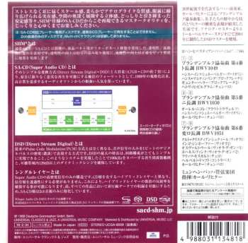 SACD Johann Sebastian Bach: Brandenburgiche Konzerte No.4 BWV 1049, No.5 BWV 1050, No.6 BWV 1051  LTD