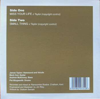 SP The James Taylor Quartet: Miss Your Life CLR | LTD