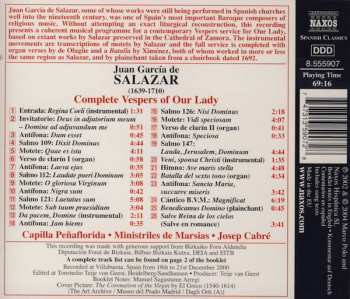 CD Juan García de Salazar: Complete Vespers Of Our Lady