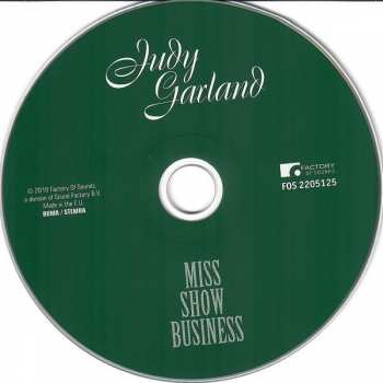 CD Judy Garland: Miss Show Business