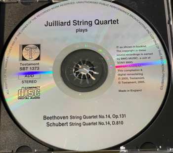 CD Juilliard String Quartet: Beethoven . Schubert