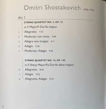 2CD Dmitri Shostakovich: String Quartets | Nos. 3, 14 & 15 | Piano Quintet