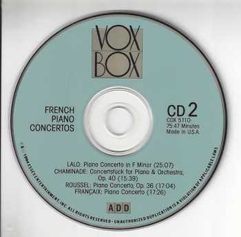 2CD Jules Massenet: French Piano Concertos