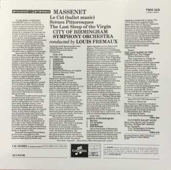 LP Jules Massenet: Le Cid - Ballet Music, Scènes Pittoresques, The Last Sleep Of The Virgin