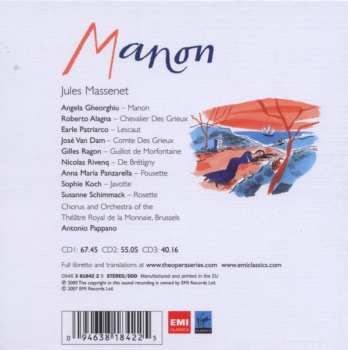 3CD/Box Set Antonio Pappano: Manon