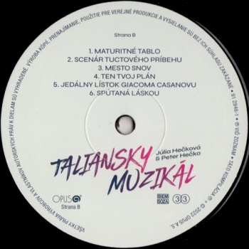 LP Júlia Hečková: Taliansky muzikál