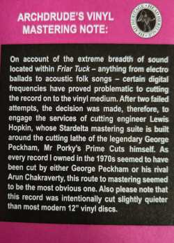 LP Julian Cope: Friar Tuck