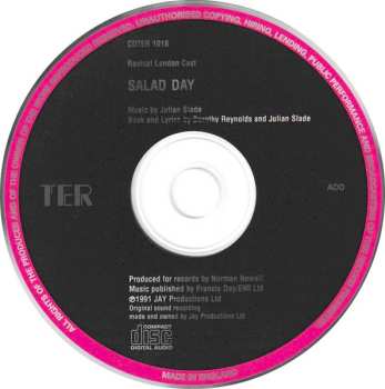 CD Elizabeth Seal: Salad Days - Revival London Cast