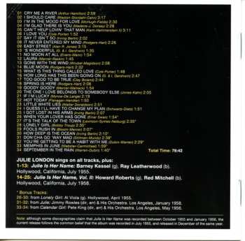 CD Julie London: Julie Is Her Name Complete Sessions