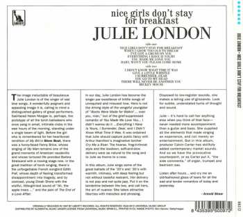 CD Julie London: Nice Girls Don't Stay For Breakfast LTD