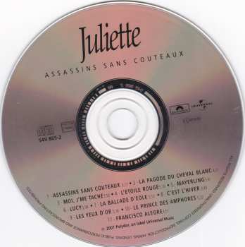 CD Juliette: Assassins Sans Couteaux
