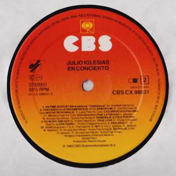 2LP Julio Iglesias: En Concierto