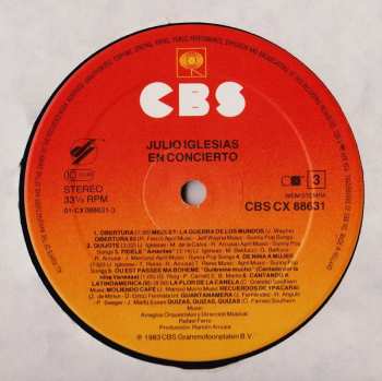 2LP Julio Iglesias: En Concierto