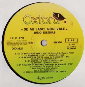 3LP/Box Set Julio Iglesias: Special