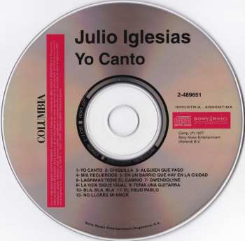 CD Julio Iglesias: Yo Canto