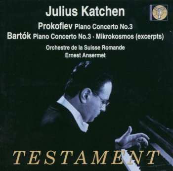 CD Julius Katchen: Prokofiev Concerto N°3; Bartok Concerto N°3; Mikrokosmos (excerpts)