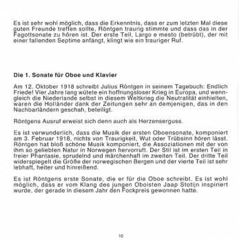 CD Julius Röntgen: Oboen- Und Fagottsonaten