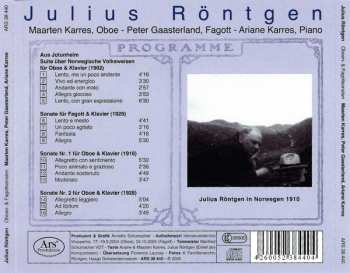 CD Julius Röntgen: Oboen- Und Fagottsonaten