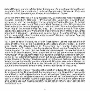 CD Julius Röntgen: Oboen- Und Fagottsonaten