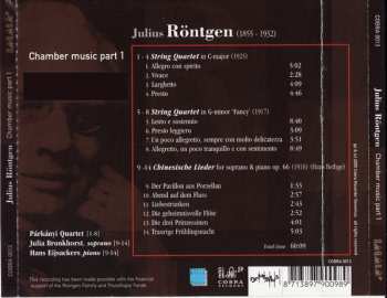 CD Julius Röntgen: Chamber Music Part 1