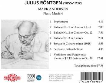CD Julius Röntgen: Piano Music 4