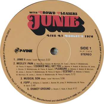LP Junie Morrison: Live At Dooley's 1976