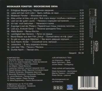 CD Juri Artamonov Trio: Moskauer Fenster