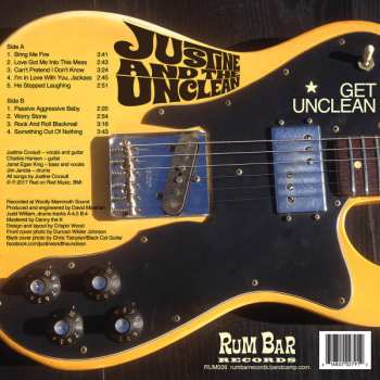 LP Justine And The Unclean: Get Unclean CLR
