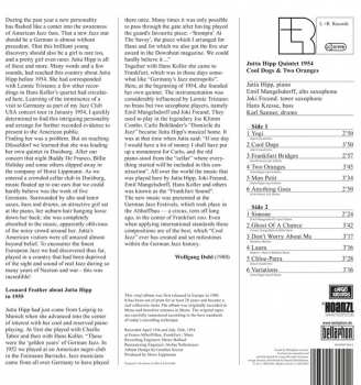 LP Jutta Hipp Quintet: Cool Dogs & Two Oranges