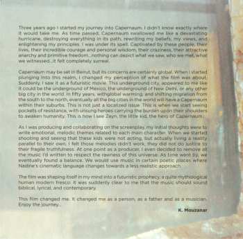 CD Khaled Mouzanar: کفرناحوم - Capharnaüm (Original Motion Picture Soundtrack)