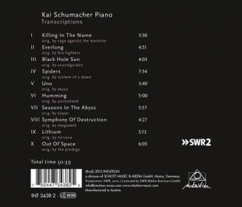 CD Kai Schumacher: Transcriptions