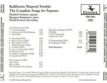 CD Kaikhosru Shapurji Sorabji: The Complete Songs For Soprano