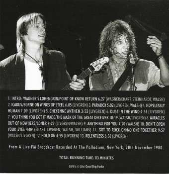 CD Kansas: Carry On For No Return