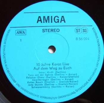 2LP Karat: 10 Jahre - Auf Dem Weg Zu Euch - Live (2xLP)