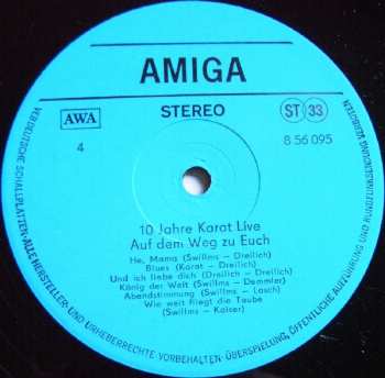 2LP Karat: 10 Jahre - Auf Dem Weg Zu Euch - Live (2xLP)