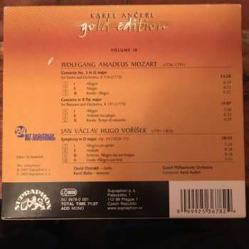 CD Wolfgang Amadeus Mozart: Mozart: Violin Concerto K 216, Bassoon Concerto / Voříšek: Symphony