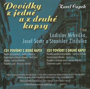 2CD Karel Čapek: Povídky Z Jedné A Z Druhé Kapsy