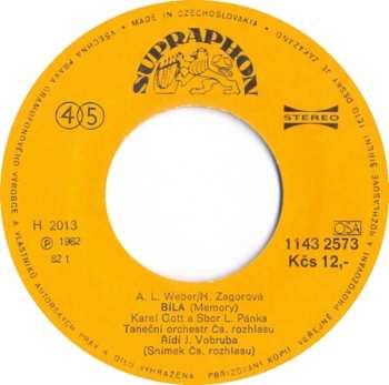 SP Karel Gott: Bílá (Memory) / Vdávali Černovlásku