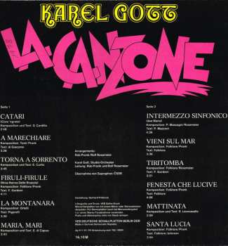 LP Karel Gott: La Canzone