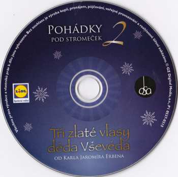 CD Karel Jaromír Erben: Pohádky Pod Stromeček 2: Tři Zlaté Vlasy Děda Vševěda DIGI